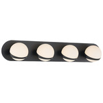 Rovigo Bathroom Vanity Light - Matte Black / White