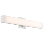 Ruvo Bathroom Vanity Light - Anodized Brushed Aluminum / White Acrylic