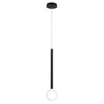 Positano Pendant - Matte Black / Clear