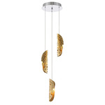 Sorrento Round Multi Light Pendant - Chrome / Copper