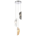 Sorrento Round Multi Light Pendant - Chrome / Clear / Amber / Smoke