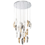 Sorrento Round Multi Light Chandelier - Chrome / Clear / Amber / Smoke