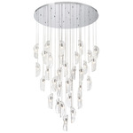 Sorrento Round Multi Light Chandelier - Chrome / Clear