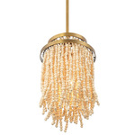 Molfetta Pendant - Antique Brass / Cream