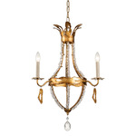 Monteleone Chandelier - Antique Gold / Clear