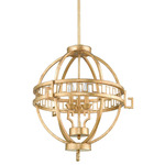 Lemuria Empire Chandelier - Distressed Gold