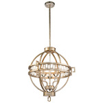 Lemuria Empire Chandelier - Antique Silver