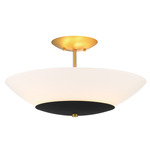 Bax Ceiling Light - Soft Brass / Sand Coal / Opal