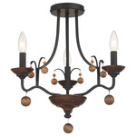 Colonial Charm Ceiling Light - Bronze