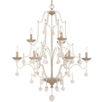 Colonial Charm Chandelier - Whitewash