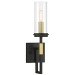Hillstone Wall Light - Sand Coal / Clear