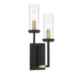 Hillstone Wall Sconce - Sand Coal / Clear