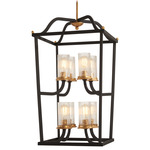 Posh Horizon Pendant - Black / Clear