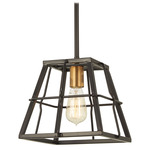 Keeley Calle Pendant - Painted Bronze / Brushed Brass