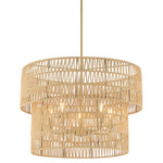 Bungalow Heaven Pendant - Soft Brass / Natural