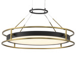 Levitation Chandelier - Brass / Black / Alabaster
