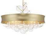 Verdi Square Convertible Pendant - Gold / Clear
