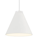 Vantage Cone Pendant - White