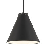 Vantage Cone Pendant - Coal