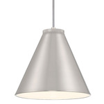 Vantage Cone Pendant - Brushed Nickel