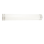 Vantage Bathroom Vanity Light - Brushed Nickel / White
