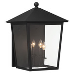 Noble Hill Outdoor Wall Light - Sand Coal / Clear