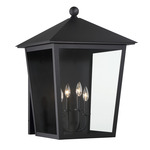Noble Hill Outdoor Wall Light - Sand Coal / Clear