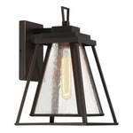 Sleepy Hollow Outdoor Wall Sconce - Dakota Bronze / Clear Seeded