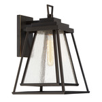 Sleepy Hollow Outdoor Wall Sconce - Dakota Bronze / Clear Seeded