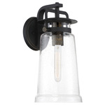 Maribel Heights Outdoor Wall Light - Sand Coal / Clear Seedy