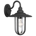 Signal Park Outdoor Wall Light - Sand Coal / Clear Seeded