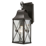 De Luz Outdoor Wall Light - Oil Rubbed Bronze / Clear