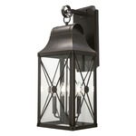 De Luz Outdoor Wall Light - Oil Rubbed Bronze / Clear