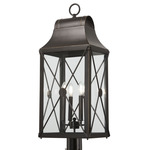 De Luz Outdoor Post Mount - Oil Rubbed Bronze / Clear