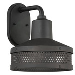 Abalone Point Outdoor Wall Light - Coal