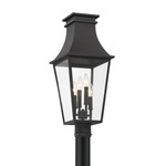 Gloucester Outdoor Post Mount - Sand Coal / Clear