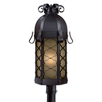Montalbo Outdoor Post Mount - Black / Wheat
