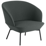 Oslo Lounge Chair - Black / Twill Weave 990