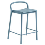 Linear Steel Stool - Pale Blue