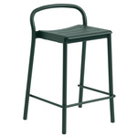 Linear Steel Stool - Dark Green