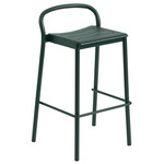 Linear Steel Stool - Dark Green