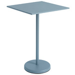 Linear Square Cafe Table - Pale Blue