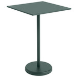 Linear Square Cafe Table - Dark Green