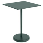 Linear Square Cafe Table - Dark Green