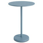 Linear Round Cafe Table - Pale Blue