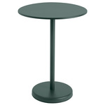 Linear Round Cafe Table - Dark Green