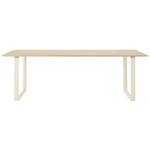 70/70 Dining Table - Sand / Solid Oak