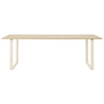 70/70 Dining Table - Sand / Solid Oak