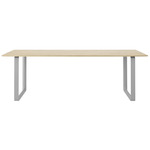 70/70 Dining Table - Gray / Solid Oak