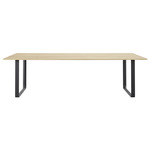 70/70 Dining Table - Black / Solid Oak